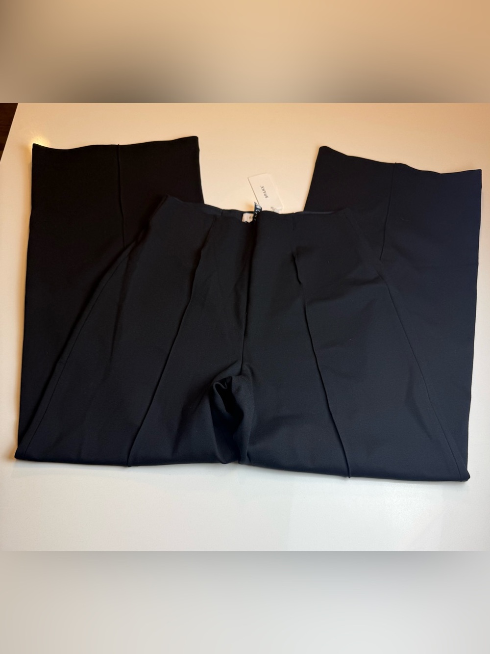 SPANX Perfect Pull On Crop Wide Leg Ponte Pants Black Petite NWT Size SP - Picture 4 of 14
